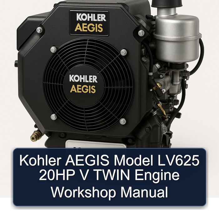 Kohler AEGIS Model LV625 20HP V TWIN Engine Workshop Manual
