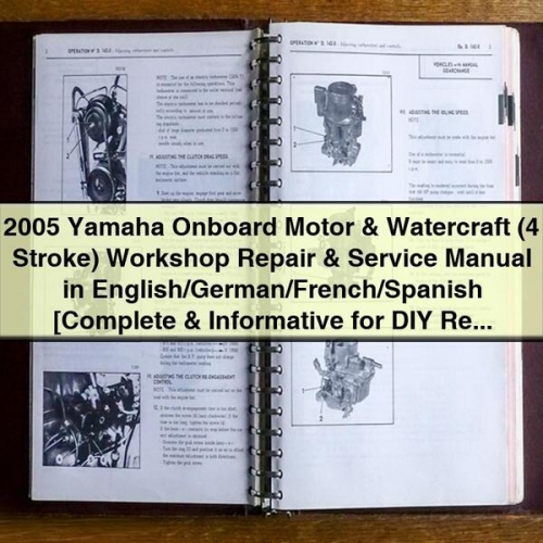 2005 Yamaha 4-Stroke Outboard Motor & Watercraft Workshop Repair & Service Manual