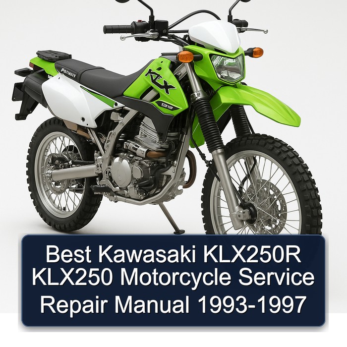 Best Kawasaki KLX250R KLX250 Motorcycle Service Repair Manual 1993-1997