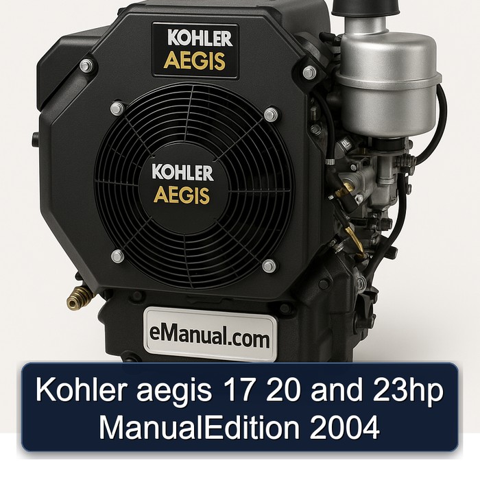 Kohler aegis 17 20 and 23hp ManualEdition 2004