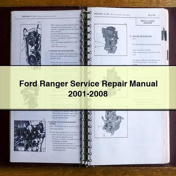 Ford Ranger Service Repair Manual 2001-2008
