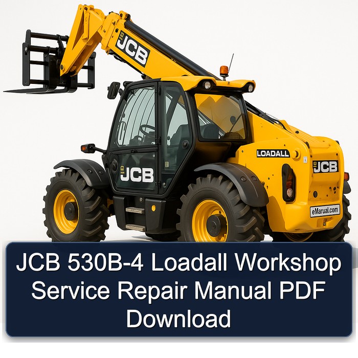 JCB 530B-4 Loadall Workshop Service Repair Manual PDF Download
