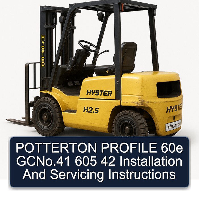 POTTERTON PROFILE 60e GCNo.41 605 42 Installation And Servicing Instructions