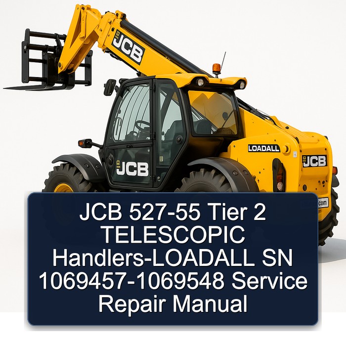 JCB 527-55 Tier 2 TELESCOPIC Handlers-LOADALL SN 1069457-1069548 Service Repair Manual