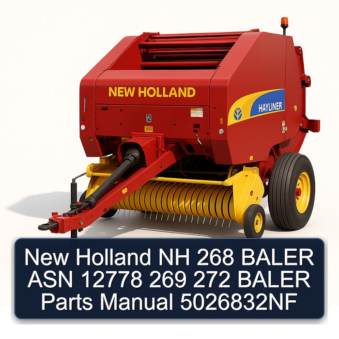 New Holland NH 268 BALER ASN 12778 269 272 BALER Parts Manual 5026832NF