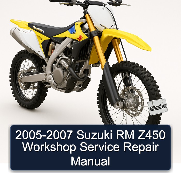 2005-2007 Suzuki RM Z450 Workshop Service Repair Manual