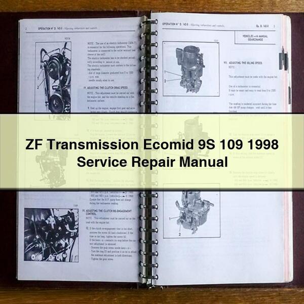 ZF Transmission Ecomid 9S 109 1998 Service Repair Manual