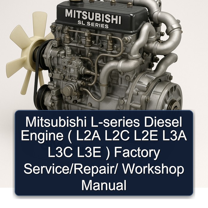 Mitsubishi L-series Diesel Engine ( L2A L2C L2E L3A L3C L3E ) Factory Service/Repair/ Workshop Manual
