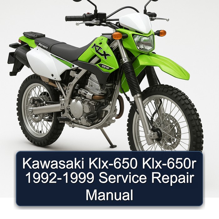 Kawasaki Klx-650 Klx-650r 1992-1999 Service Repair Manual