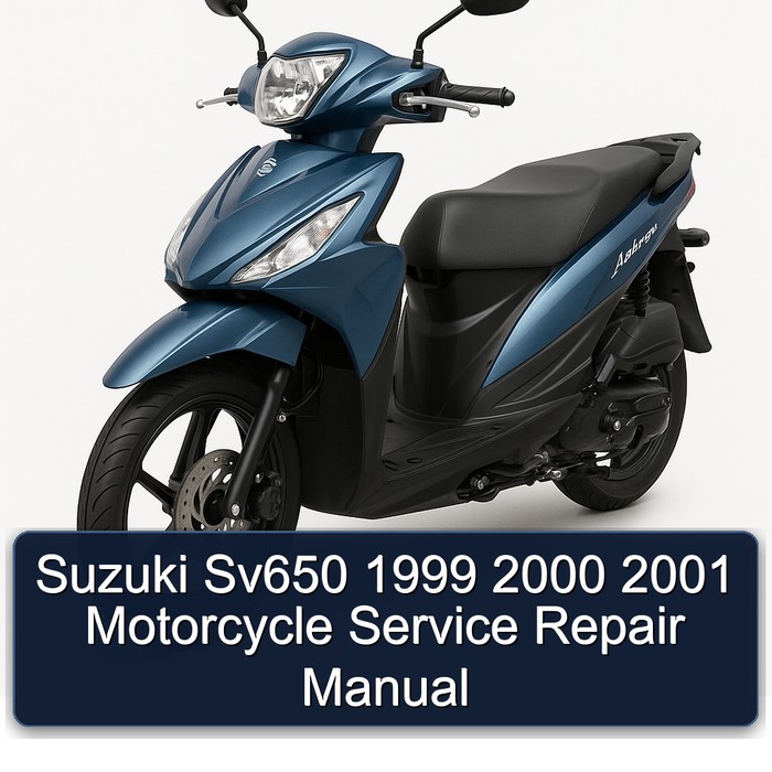 Suzuki Sv650 1999 2000 2001 Motorcycle Service Repair Manual