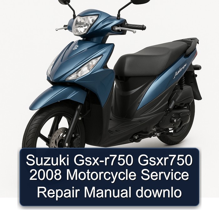 Suzuki Gsx-r750 Gsxr750 2008 Motorcycle Service Repair Manual downlo