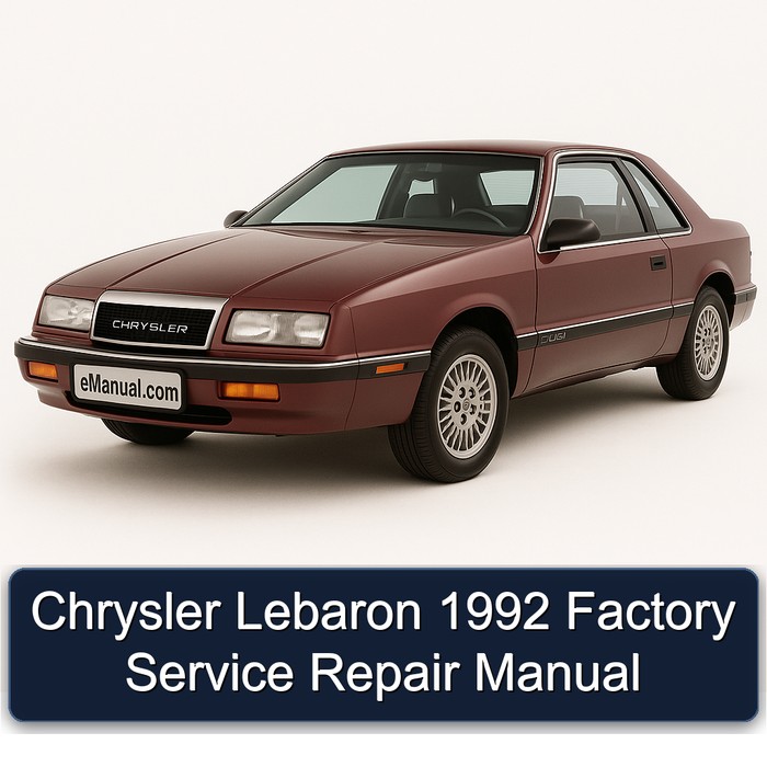 Chrysler Lebaron 1992 Factory Service Repair Manual