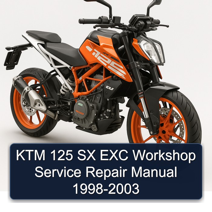 KTM 125 SX EXC Workshop Service Repair Manual 1998-2003