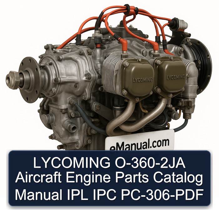 LYCOMING O-360-2JA Aircraft Engine Parts Catalog Manual IPL IPC PC-306-PDF
