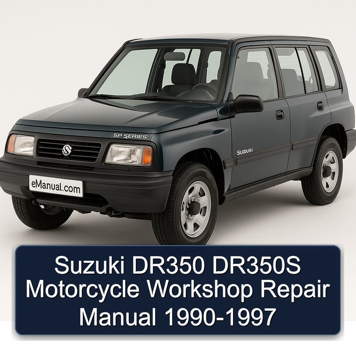 Suzuki DR350 DR350S Motorcycle Workshop Repair Manual 1990-1997
