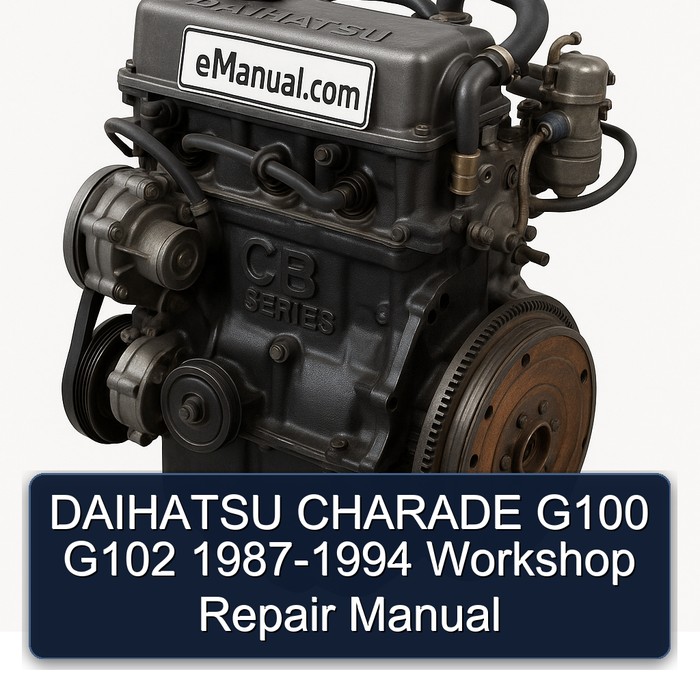 DAIHATSU CHARADE G100 G102 1987-1994 Workshop Repair Manual