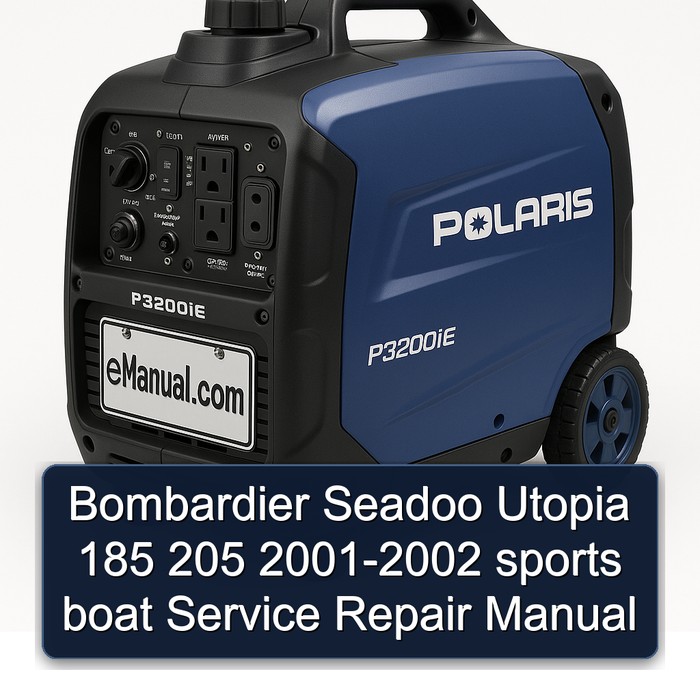 Bombardier Seadoo Utopia 185 205 2001-2002 sports boat Service Repair Manual