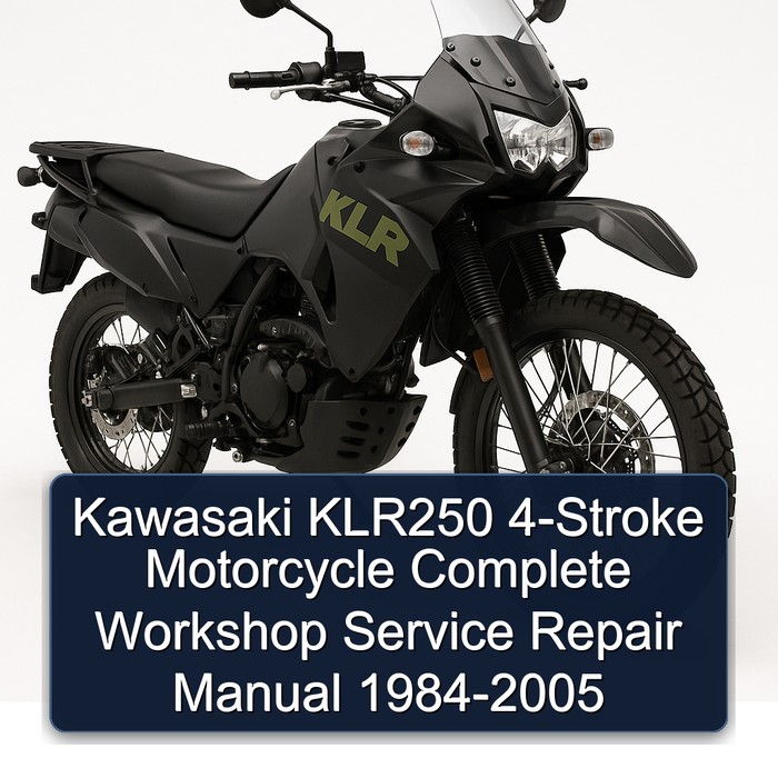Kawasaki KLR250 4-Stroke Motorcycle Complete Workshop Service Repair Manual 1984-2005