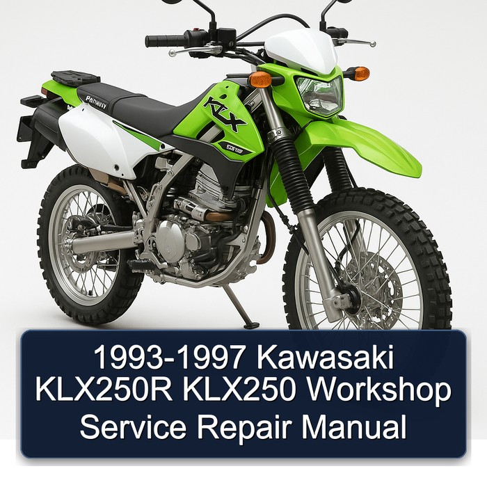 1993-1997 Kawasaki KLX250R KLX250 Workshop Service Repair Manual