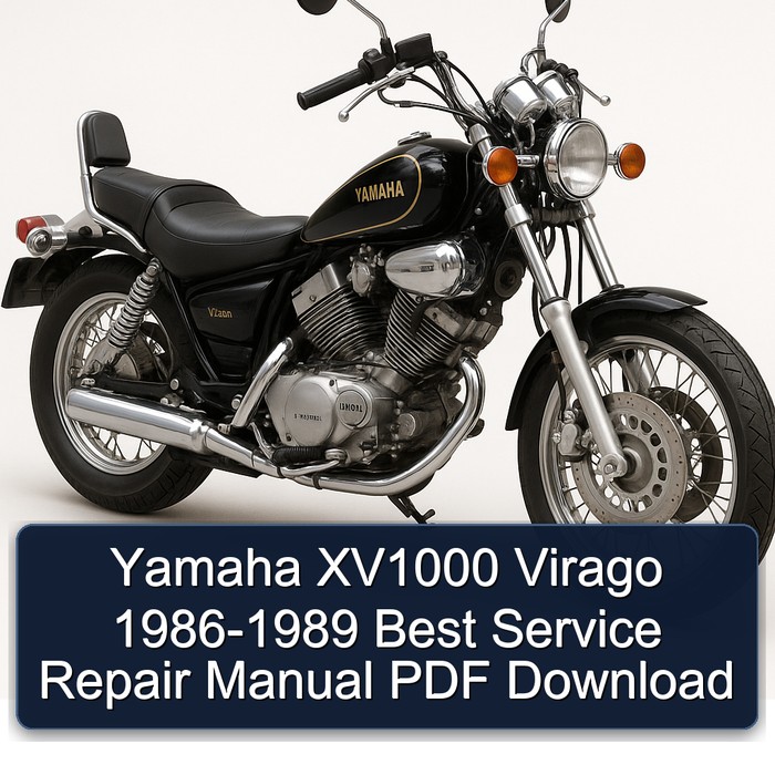 Yamaha XV1000 Virago 1986-1989 Best Service Repair Manual PDF Download