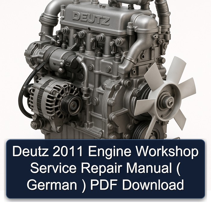 Deutz 2011 Engine Workshop Service Repair Manual ( German ) PDF Download