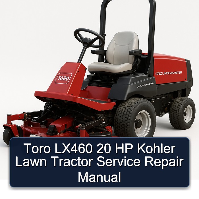 Toro LX460 20 HP Kohler Lawn Tractor Service Repair Manual