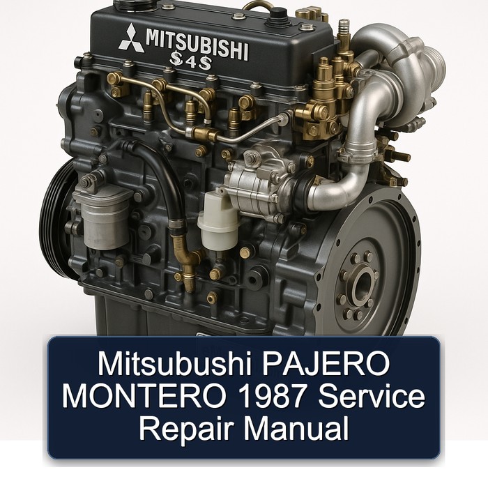 Mitsubushi PAJERO MONTERO 1987 Service Repair Manual