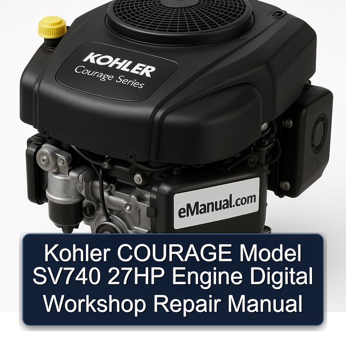 Kohler COURAGE Model SV740 27HP Engine Digital Workshop Repair Manual