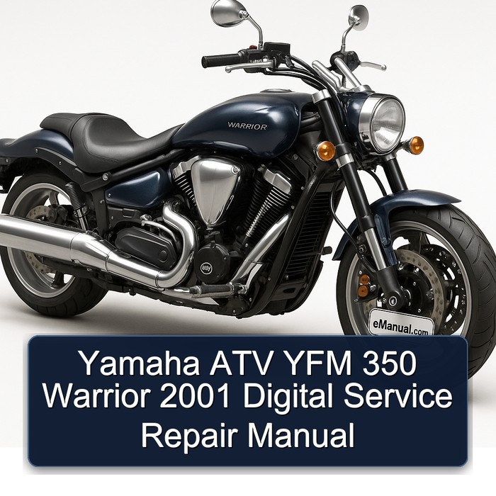 Yamaha ATV YFM 350 Warrior 2001 Digital Service Repair Manual