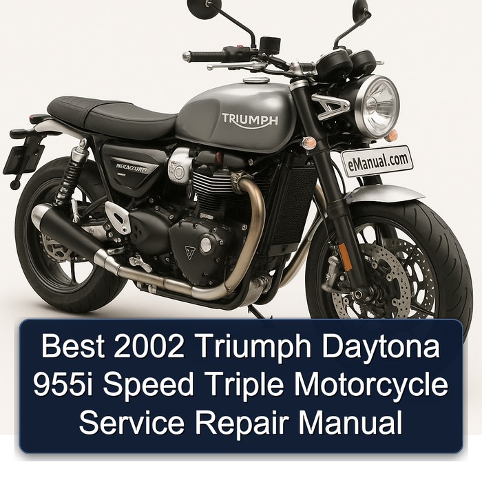 Best 2002 Triumph Daytona 955i Speed Triple Motorcycle Service Repair Manual