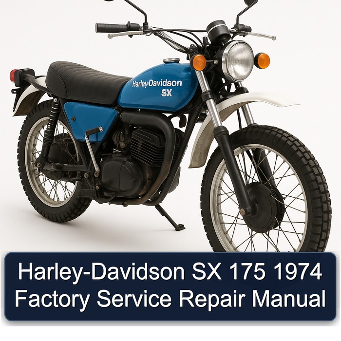 Harley-Davidson SX 175 1974 Factory Service Repair Manual