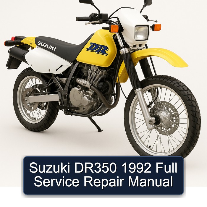 Suzuki DR350 1992 Full Service Repair Manual