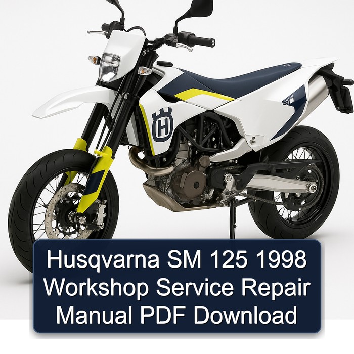 Husqvarna SM 125 1998 Workshop Service Repair Manual PDF Download