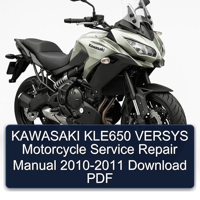 KAWASAKI KLE650 VERSYS Motorcycle Service Repair Manual 2010-2011 Download PDF