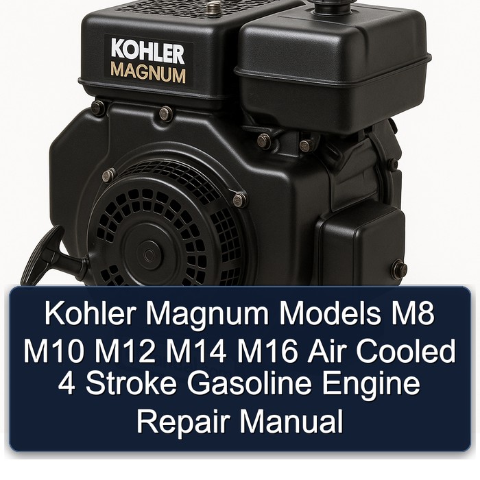 Kohler Magnum Models M8 M10 M12 M14 M16 Air Cooled 4 Stroke Gasoline Engine Repair Manual