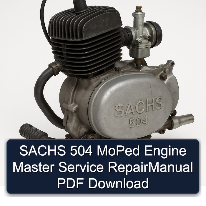 SACHS 504 MoPed Engine Master Service RepairManual PDF Download