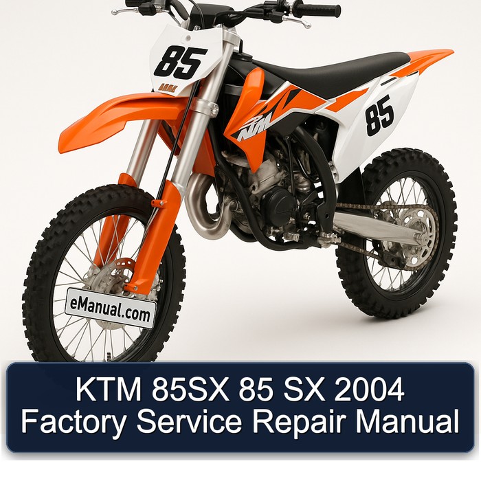 KTM 85SX 85 SX 2004 Factory Service Repair Manual