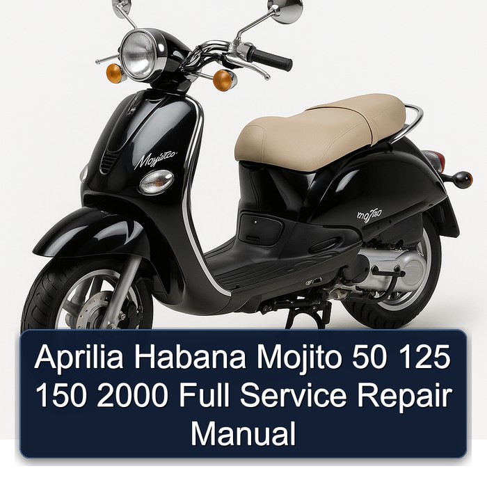 Aprilia Habana Mojito 50 125 150 2000 Full Service Repair Manual