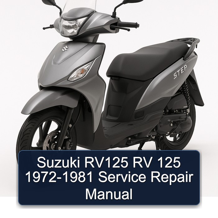 Suzuki RV125 RV 125 1972-1981 Service Repair Manual