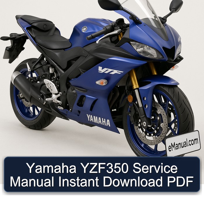 Yamaha YZF350 Service Manual Instant Download PDF