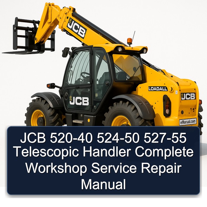 JCB 520-40 524-50 527-55 Telescopic Handler Complete Workshop Service Repair Manual