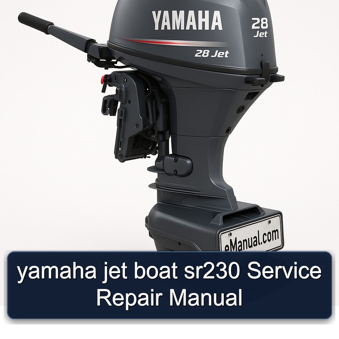 yamaha jet boat sr230 Service Repair Manual