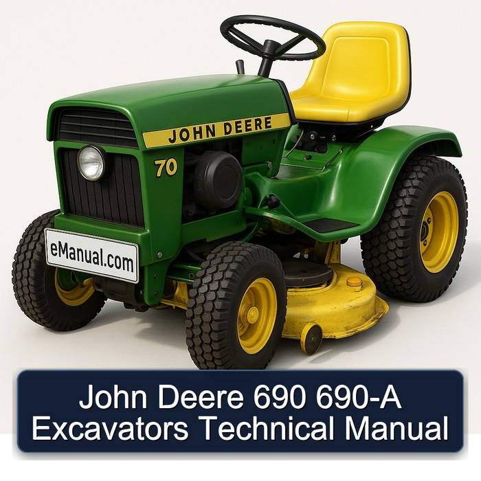 John Deere 690 690-A Excavators Technical Manual