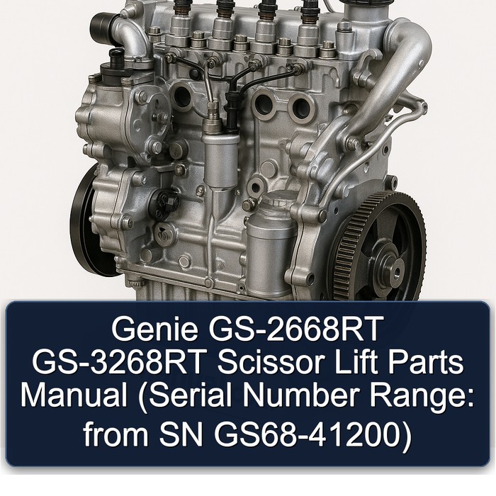 Genie GS-2668RT GS-3268RT Scissor Lift Parts Manual (Serial Number Range: from SN GS68-41200)