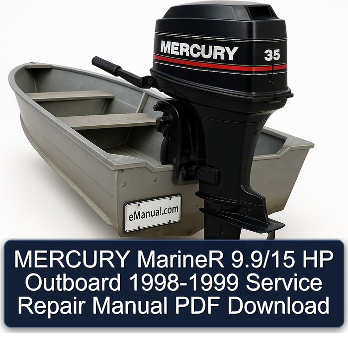 MERCURY MarineR 9.9/15 HP Outboard 1998-1999 Service Repair Manual PDF Download