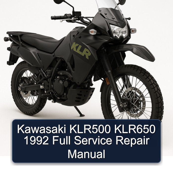 Kawasaki KLR500 KLR650 1992 Full Service Repair Manual