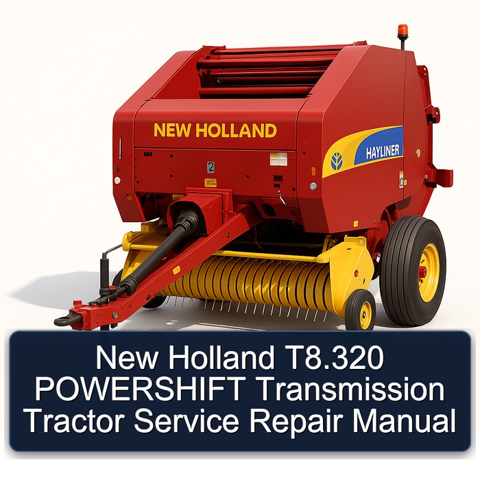 New Holland T8.320 POWERSHIFT Transmission Tractor Service Repair Manual