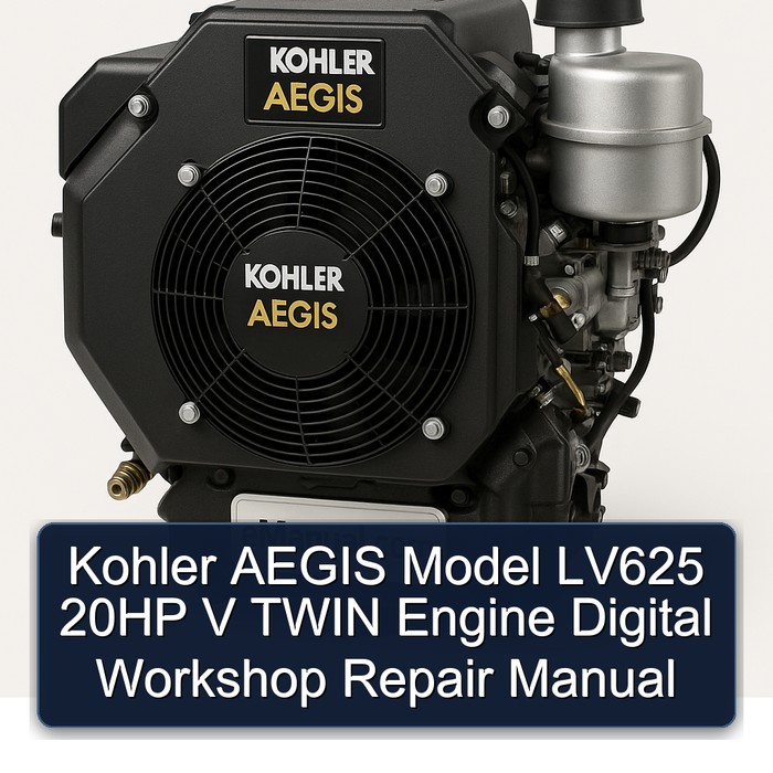 Kohler AEGIS Model LV625 20HP V TWIN Engine Digital Workshop Repair Manual