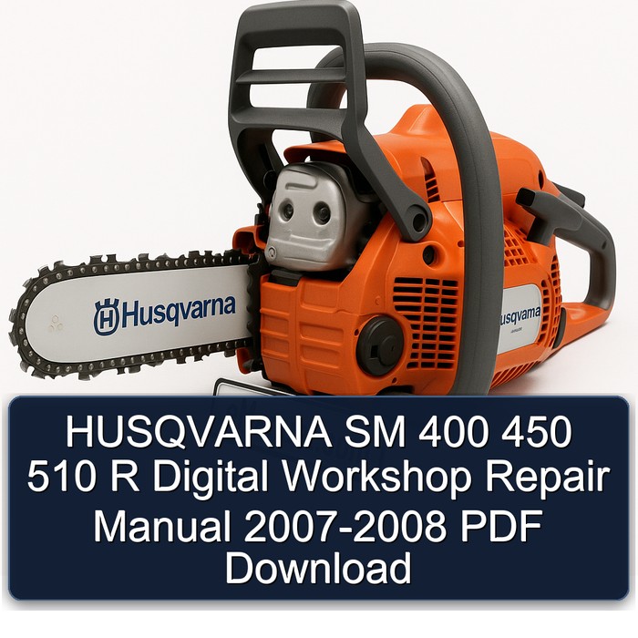 HUSQVARNA SM 400 450 510 R Digital Workshop Repair Manual 2007-2008 PDF Download
