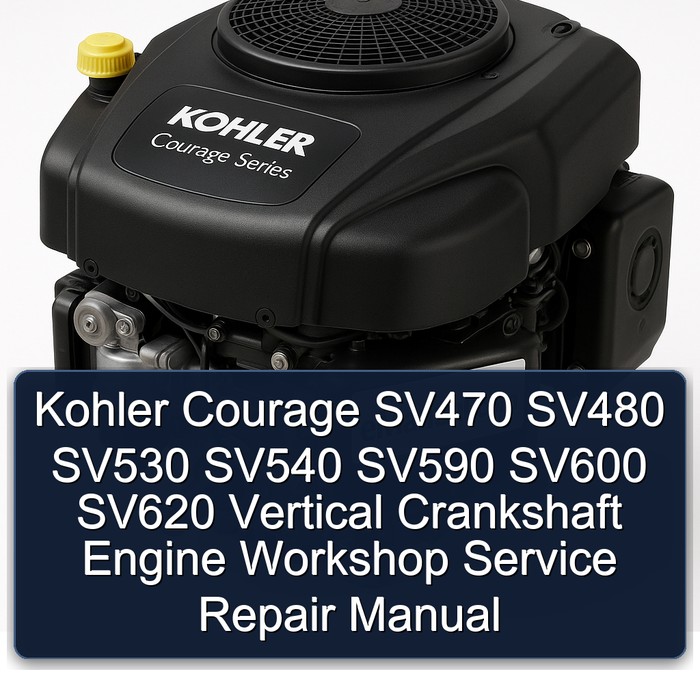 Kohler Courage SV470 SV480 SV530 SV540 SV590 SV600 SV620 Vertical Crankshaft Engine Workshop Service Repair Manual